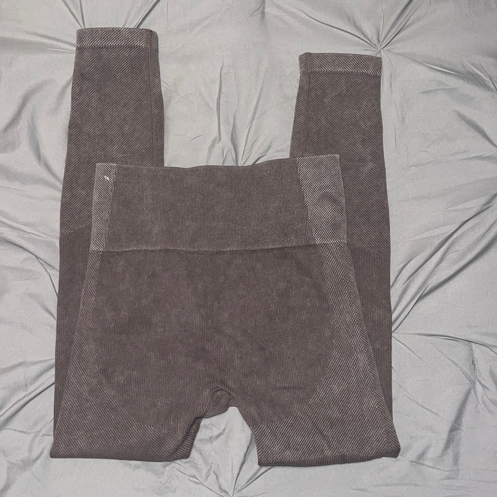 Target Purple And Brown Bundle Pair Of Ribbed Stretch Leggings - Picture 12 of 13